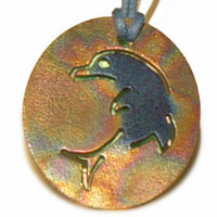 Oval Dolphin - Teen Pendant